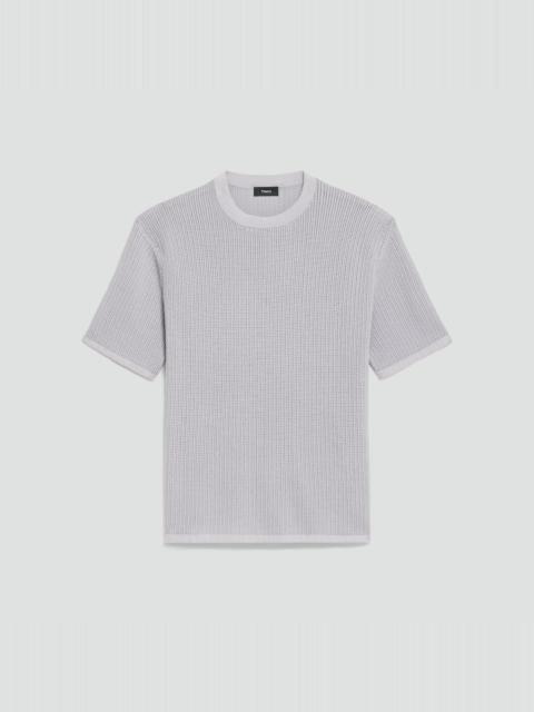 Theory Mesh Tee in Cotton
