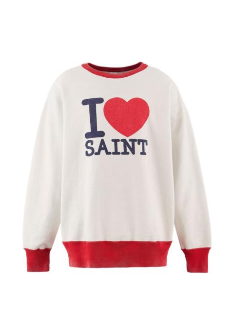 SAINT M×××××× print crew-neck sweater