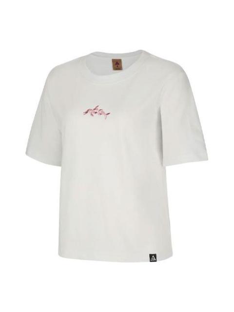 Nike (WMNS) 나이키 ACG 돌핀 인쇄 스포츠 둥근 목 짧은 소매 백색 DH4048-121
