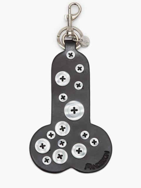 JW Anderson MADE IN BRITAIN: BUTTON-EMBELLISHED PENIS KEYRING