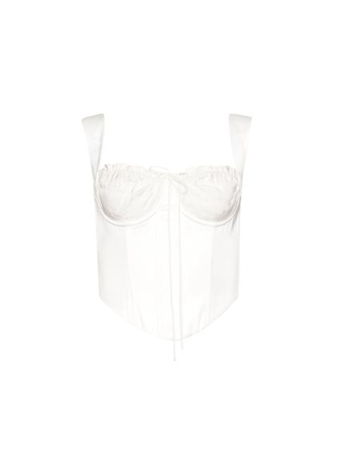 GUIZIO RUCHED CUP BUSTIER TOP | REVERSIBLE