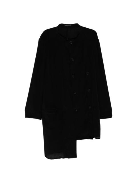 Yohji Yamamoto stand collar asymmetric jacket