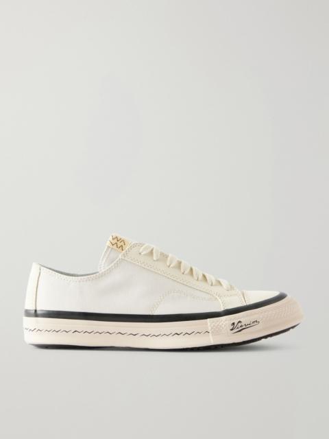 visvim Nolan Suede-Trimmed Canvas Sneakers Ivory