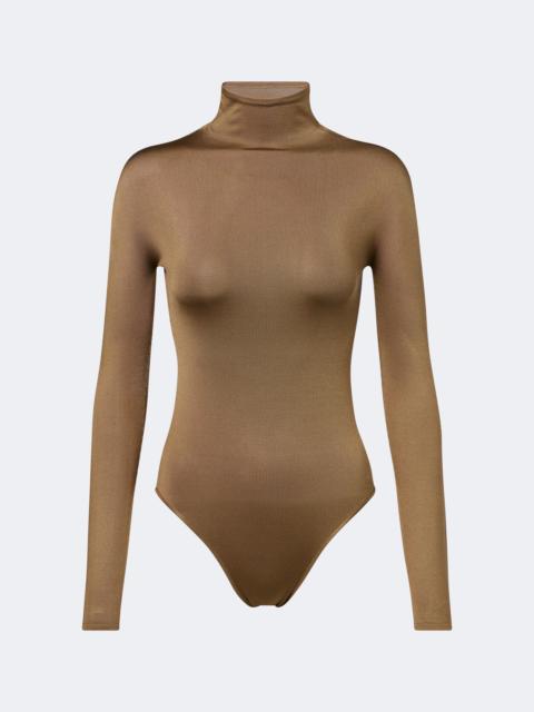 Alaïa Turtleneck silk-blend bodysuit
