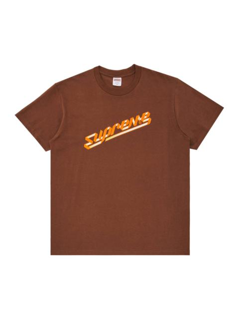 Supreme Banner Tee 'Brown'