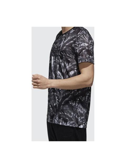 adidas adidas neo Sports Breathable Training Running Round Neck Short Sleeve Camouflage DW8193