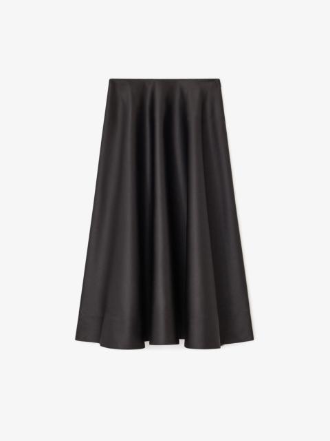 GANNI BLACK LONG CIRCLE SKIRT