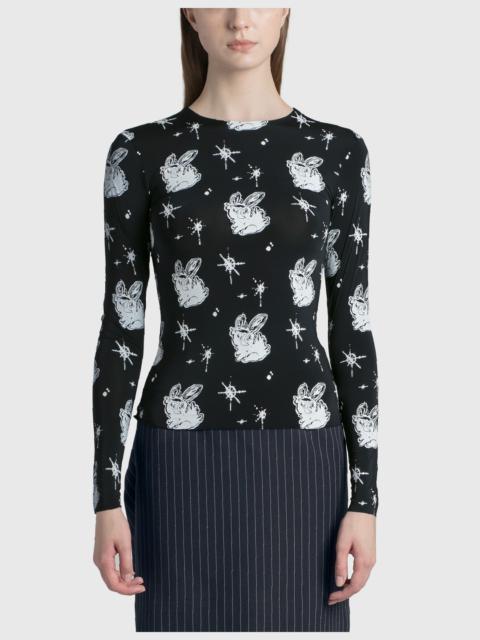 We11done ALLOVER MONSTER TIGHT T-SHIRT