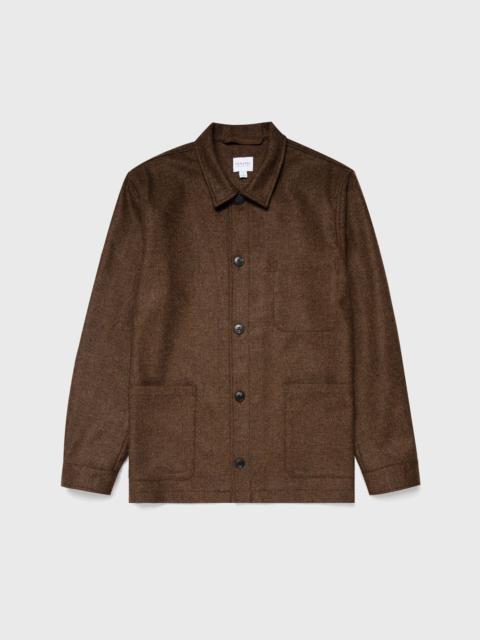 Sunspel Wool Herringbone Twin Pocket Jacket