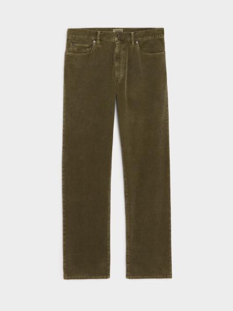 TODD SNYDER Straight 5-Pocket Corduroy Pant