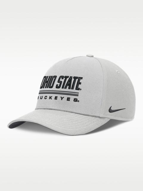 Nike Ohio State Sideline Practice Rise Men's Nike Dri-FIT College Adjustable Hat