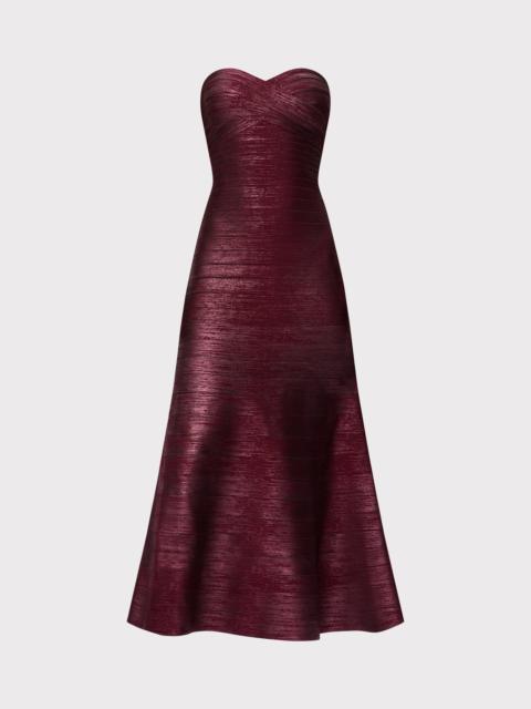 HERVE LEGER THE METALLIC SARA GOWN