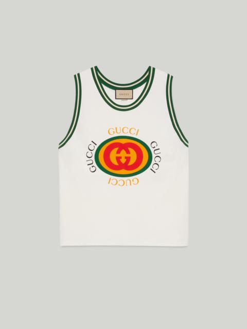 GUCCI Cotton jersey tank top