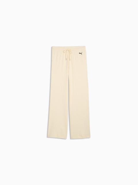 PUMA PUMA Essentials Women's Ribbed Wide Leg Pants