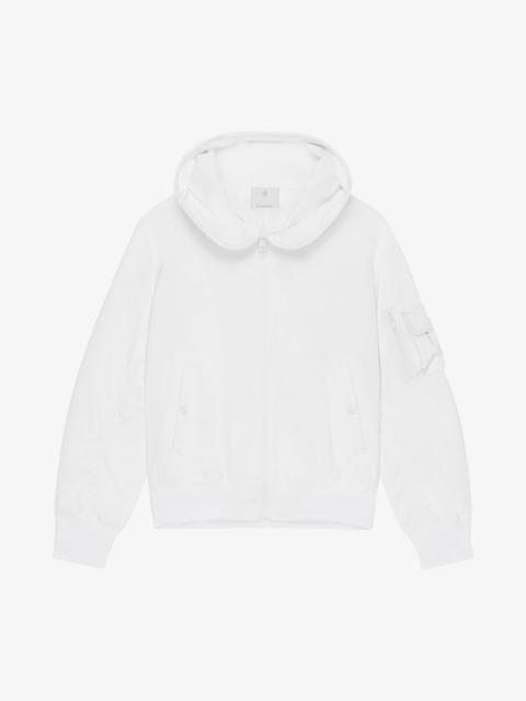 Givenchy REFLECTIVE HOODED BOMBER JACKET