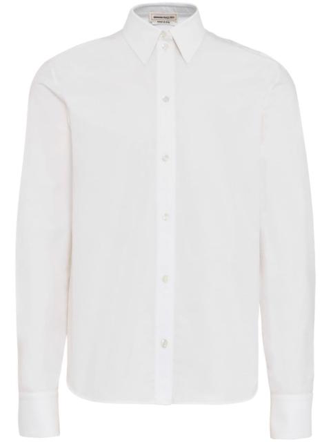 long-sleeve poplin shirt