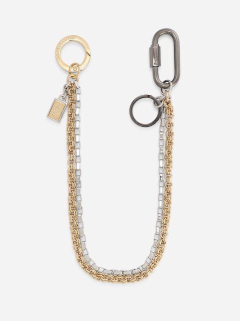 Dolce & Gabbana Double chain keychain