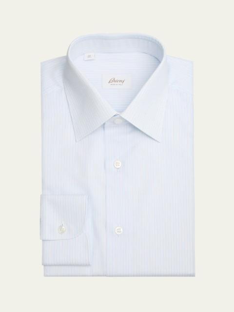 Men's Cotton Multi-Stripe Dress Shirt
