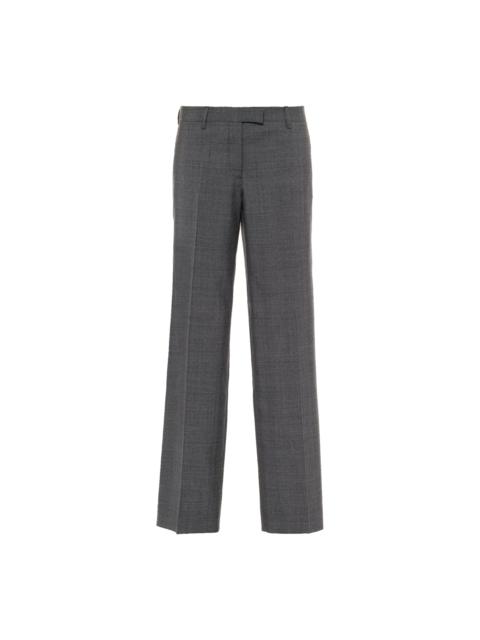 Embroidered Prince of Wales check pants