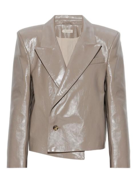THE MANNEI asymmetric leather jacket