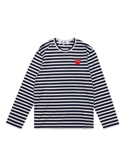 Comme des Garçons PLAY COMME des GARCONS PLAY SS25 Metalstone Stripe T-Shirt 'Navy White' AX-T806-051-1