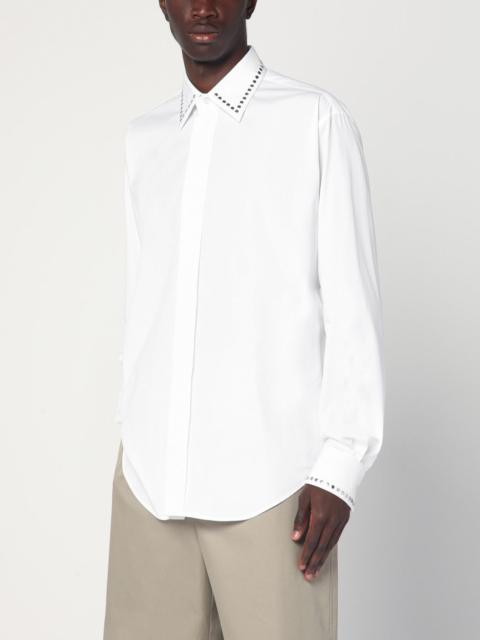 Alexander McQueen White cotton shirt with studs