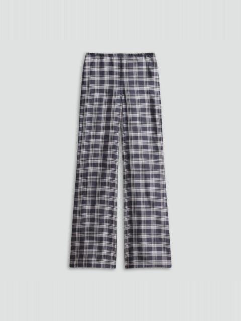 Theory Fluid Pull-On Pant in Plaid Silk Twill