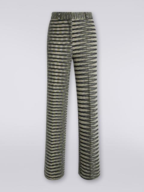 Missoni Straight high-rise wool blend trousers