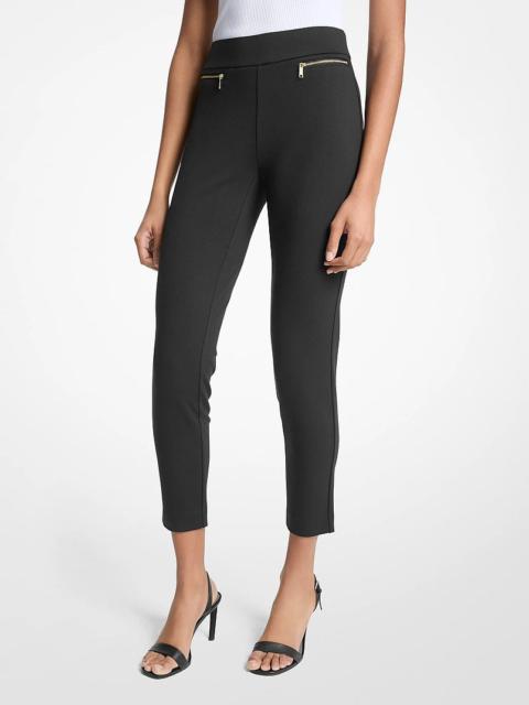 MICHAEL KORS Viscose Blend Zip Pants
