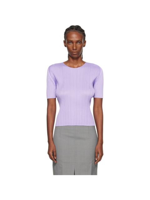 Pleats Please Issey Miyake Purple Monthly Colors April T-shirt