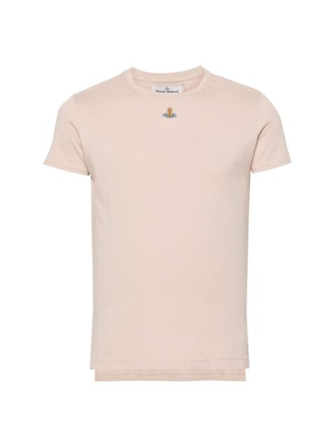 Orb-embroidered cotton T-shirt