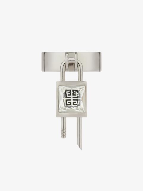 Givenchy MINI LOCK RING IN METAL WITH CRYSTAL