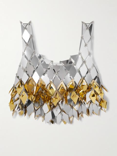 rabanne Cropped Fringed Chainmail Top
