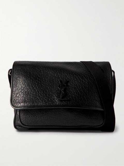 SAINT LAURENT Niki Textured-Leather Messenger Bag