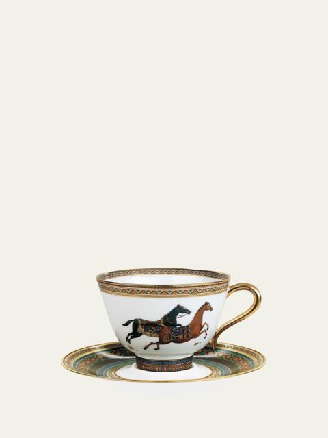 Hermès Cheval D'Orient Tea Cup & Saucer