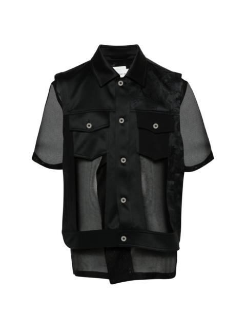 FENG CHEN WANG layered cut-out vest