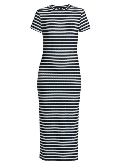 RAMY BROOK Women's Skye Striped T-Shirt Midi-Dress - Navy Stripe