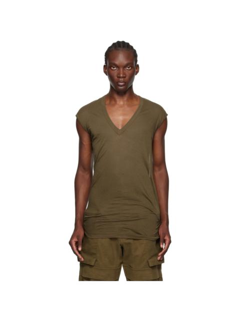 Khaki Porterville Deep V T-Shirt