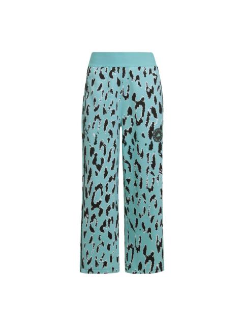 adidas (WMNS) adidas by Stella McCartney Cropped Pants 'Teal Black' HA8965