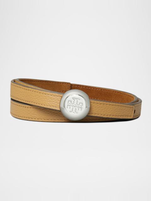 TORY BURCH Romy Reversible Suede Belt