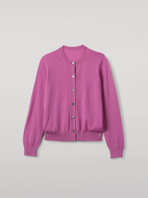Johnstons of Elgin Honor Pink Superfine Cashmere Cardigan