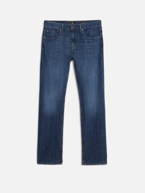 7 For All Mankind THE STRAIGHT in Indigo Linen Windchill