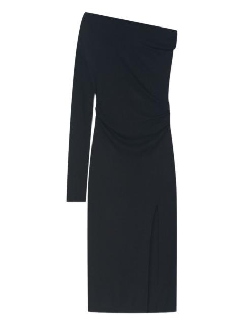 AERON Sophia one-sleeve split midi dress