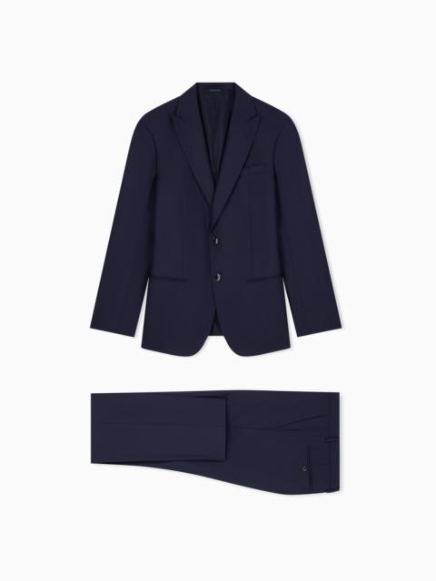 GIORGIO ARMANI SLIM-FIT SUIT SOHO IN MICRO PINSTRIPE VIRGIN WOOL