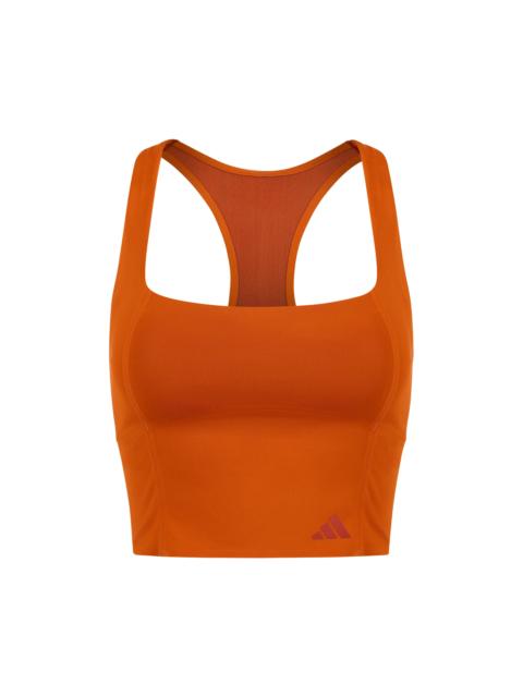 entire studios OPTIME TRAINING MEDIUM SUPPORT BRA TANK FOX RED