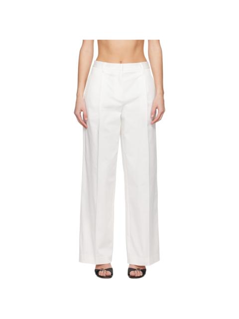 MATTEAU White Summer Chino Trousers