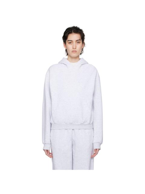 SKIMS Gray Cotton Fleece Classic Hoodie