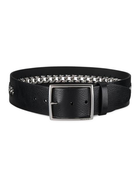 rag & bone Women's Jumbo Boyfriend Chain Belt - Black
