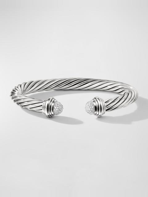 DAVID YURMAN 7mm Pave Diamond Dome Bracelet