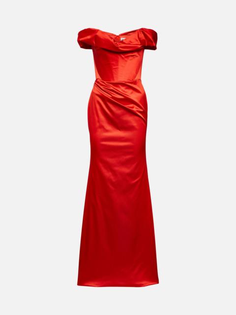 Vivienne Westwood Draped satin gown